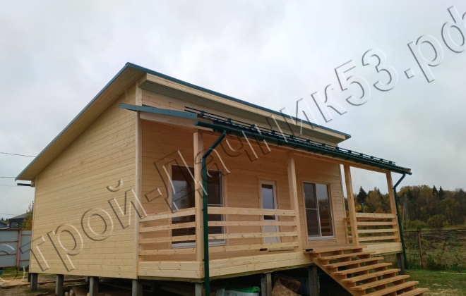 2 Каркасный дом Д-4, 9х8м, 75 М²,  Калужская область, Малоярославецкий район, КП Велиборы (3)